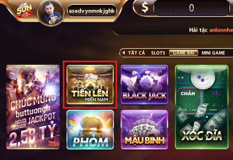 Hướng dẫn chơi tiến lên Miền Nam tại sunwin chi tiết